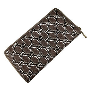 Gucci GG Shadow Continental Zip Around Wallet Beige